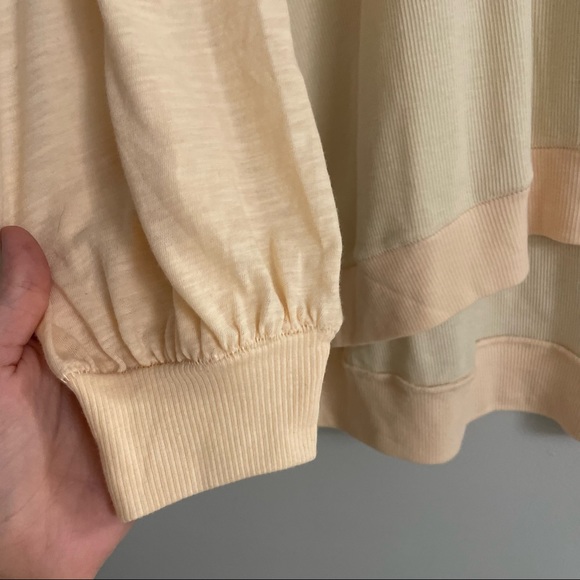 NWT We The Free Feelin It Pink Slouchy Patchwork Pullover Long Sleeve Top - Picture 6 of 9